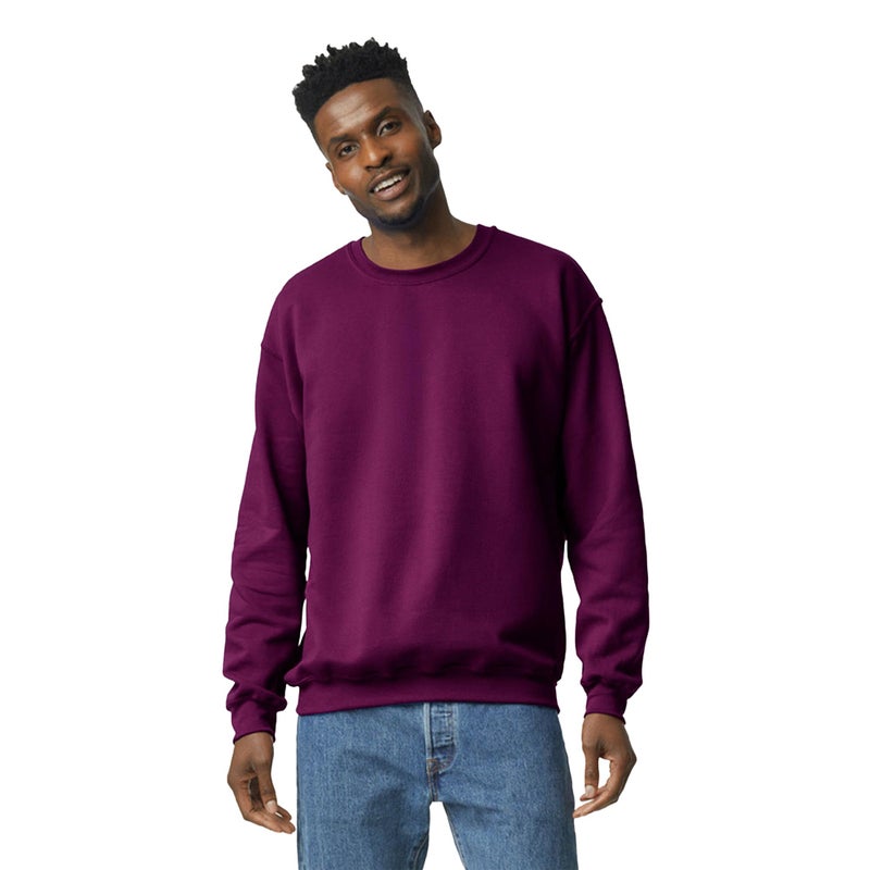 Gildan Adult Fleece Crewneck Sweatshirt, Style G18000, Multipack, Maroon (1-Pack), X-Large - Image 1